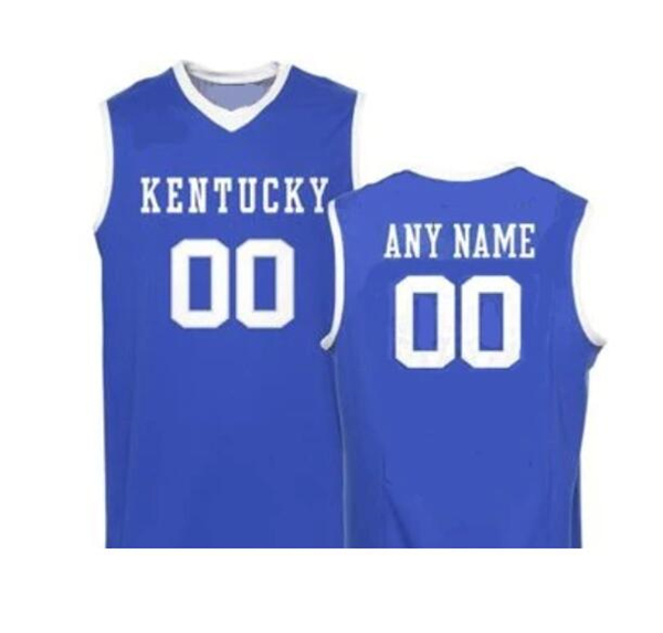 Men's Kentucky Wildcats ACTIVE PLAYER Custom Blue Stitched Basketball Jersey
